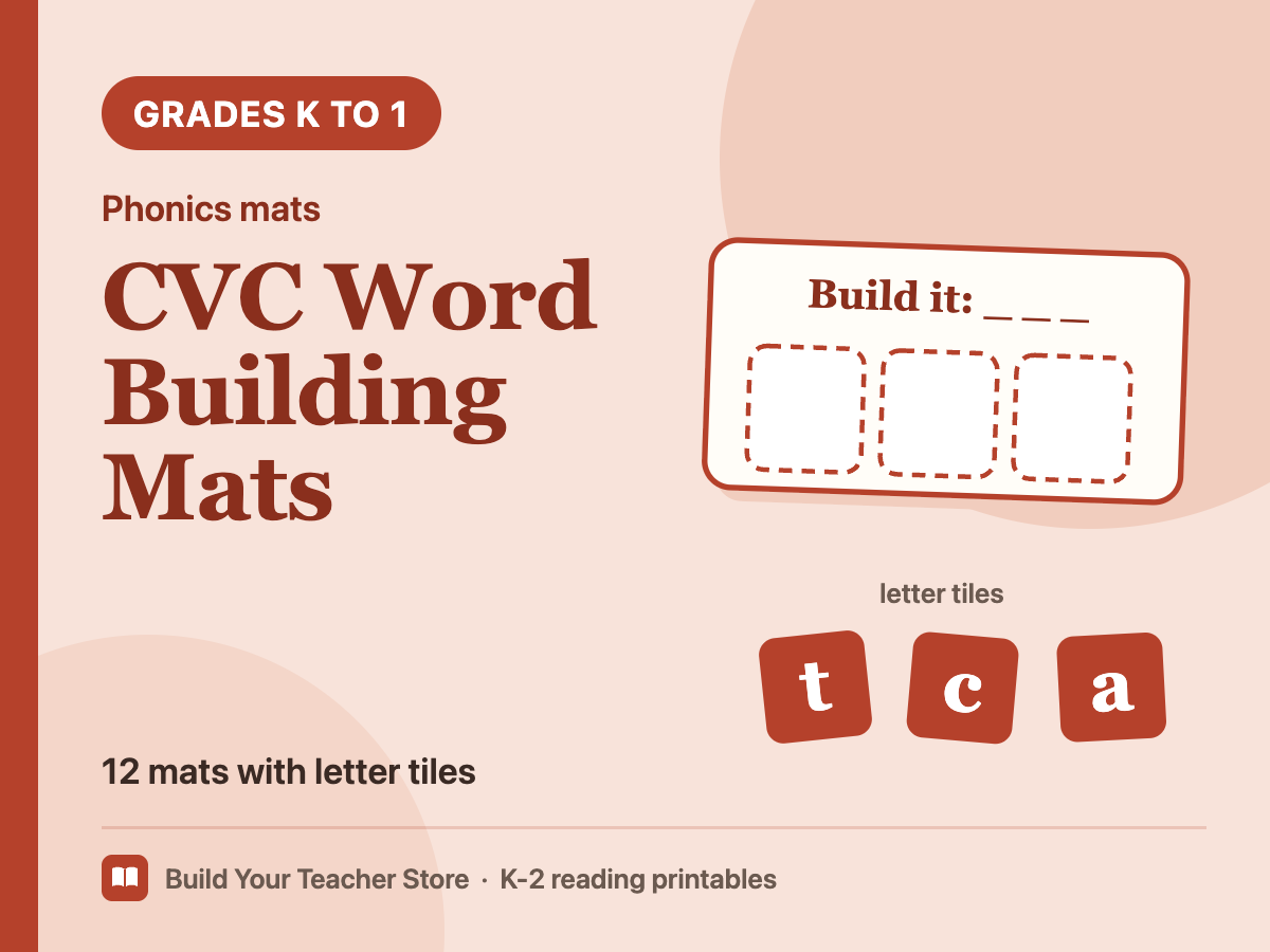 CVC Word Building Mats